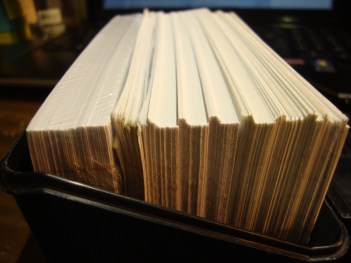 In case you don't know what I mean by index cards. My picture. My own. My precioussss...